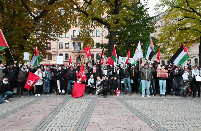 Den 28 oktober demonstrerade 10 000 i Stockholm, självklart deltog även Revolution.