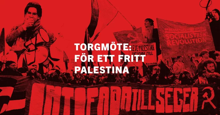 Torgmöte: För ett fritt Palestina
