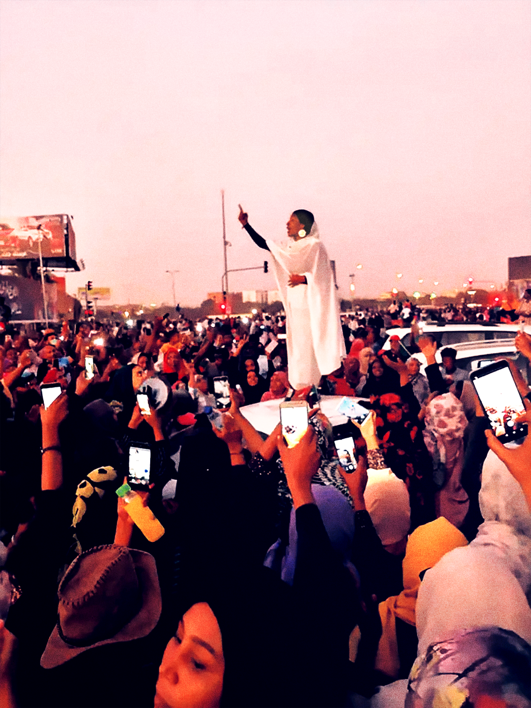 Från revolutionen i Sudan i april 2019.