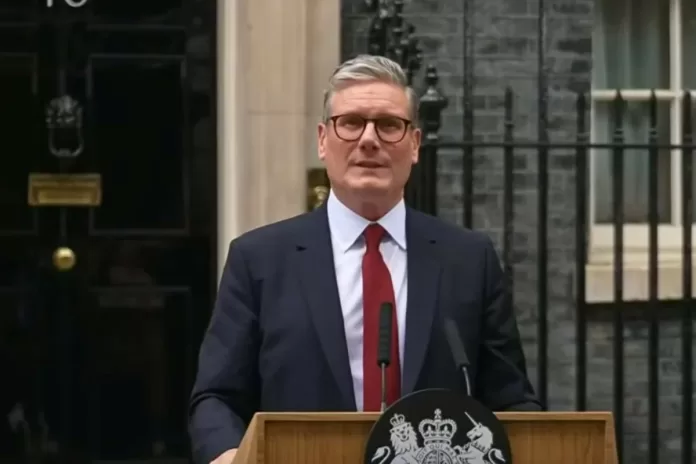 Keir Starmer på Downing Street