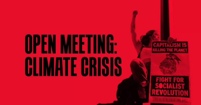 Open meeting: Climate crisis