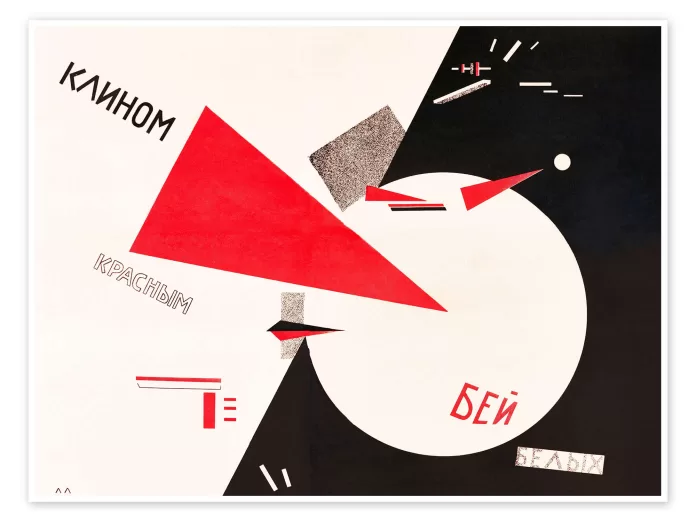 El Lissitzky, Slå de vita med den röda kilen (1919)