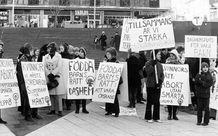 Protest för aborträtten 1971