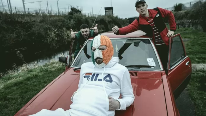 Irländska hip hop gruppen Kneecap