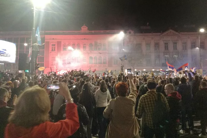 serbia protest Wikimedia Commons