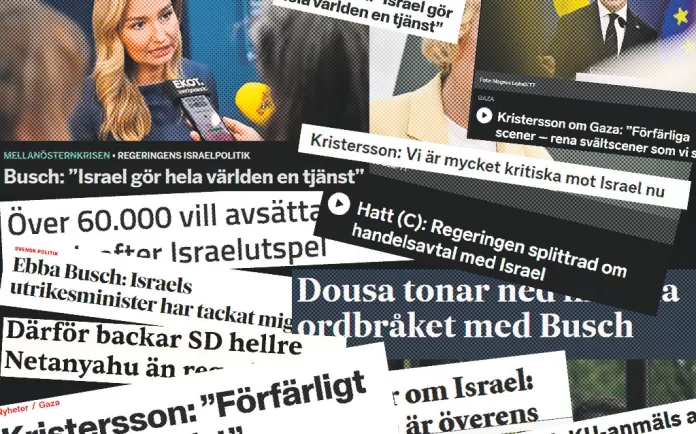 Högern splittras i försvaret av Israel