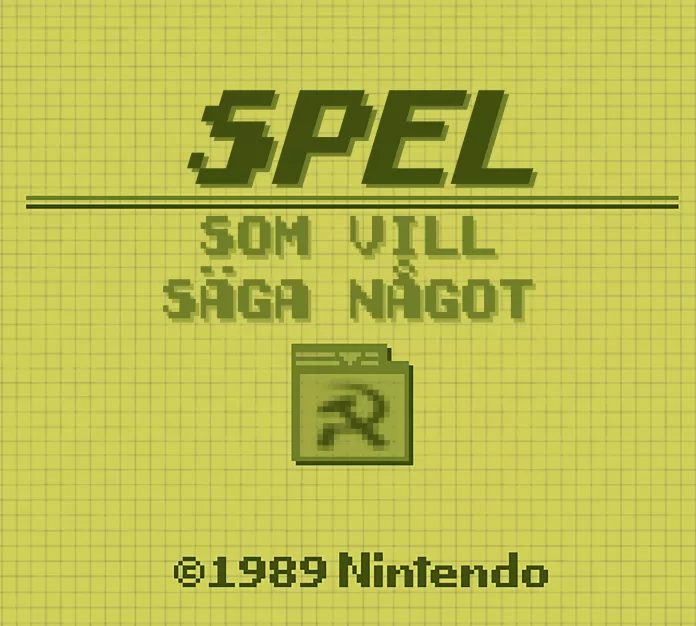 Gameboy bild spel som vill säga något