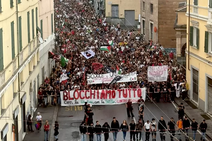 Demonstration italien 2025