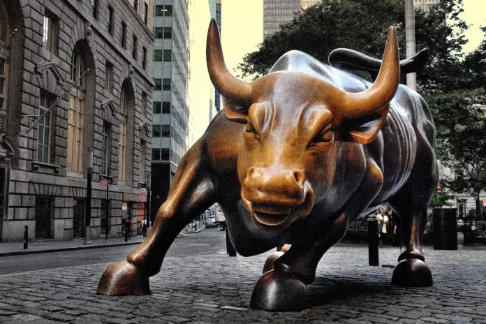 NY wall street bull