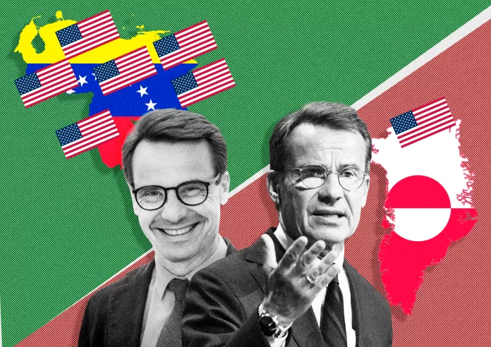 Kristersson hycklar om Grönland och Venezuela