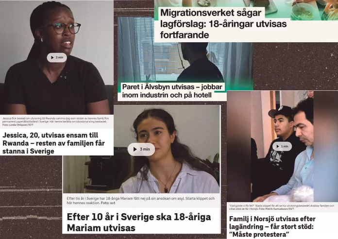 Utvisningar från Sverige ökar. Deportationer. Johan Forsell