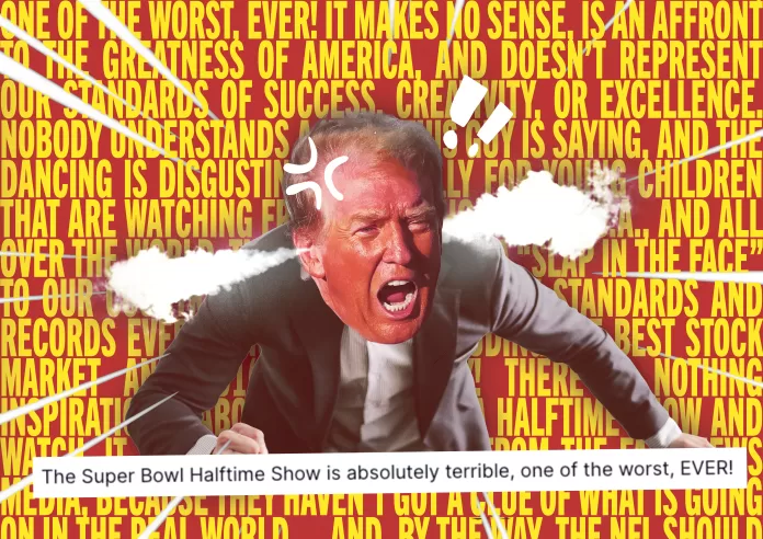 Trump är arg på Bad Bunnys halvtidsshow. Super Bowl