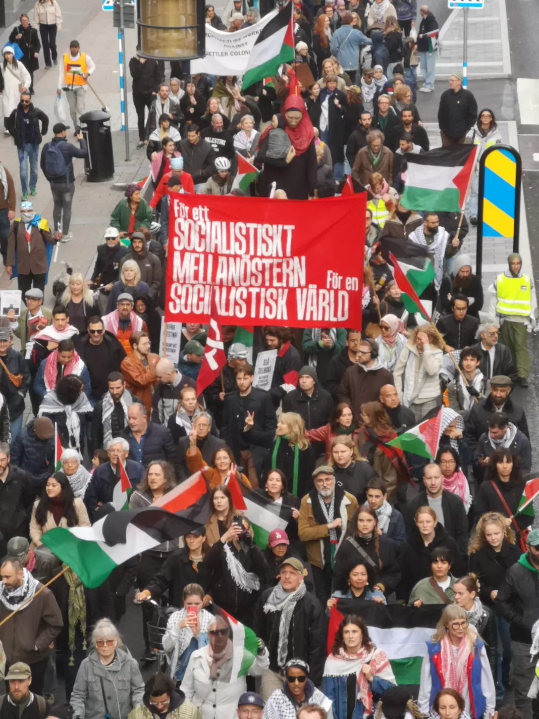 Demonstration för Palestina Stockholm 2025