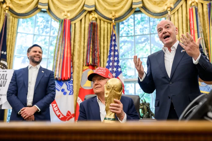 Trump Vance Infantino VM 2026 Fifa